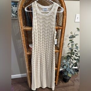 NWT Old Navy textured wave crochet maxi dress